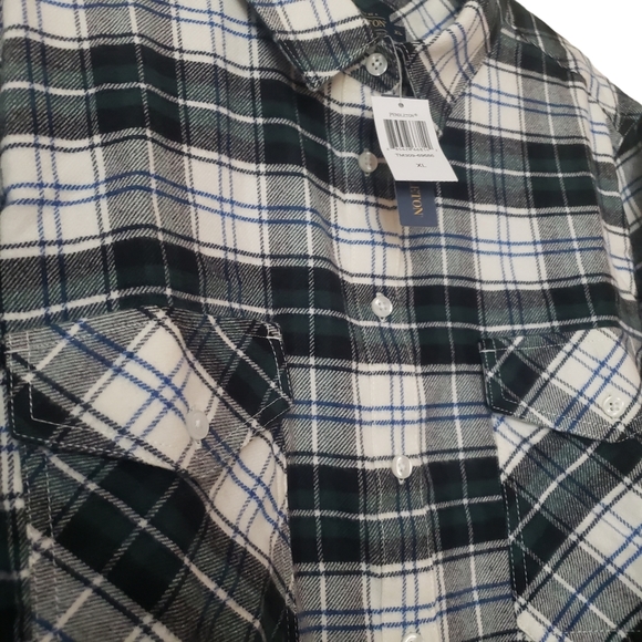 Pendleton Women's Elbow-Patch Double-brushed Flannel Shirt Size X-Large - Picture 2 of 6